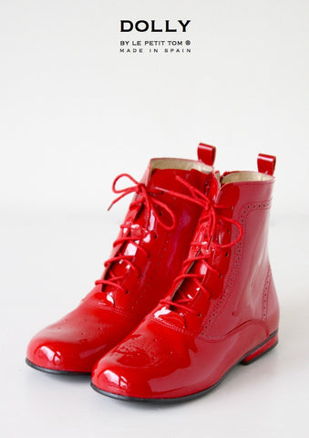 DOLLY Classic Doll Boot in red