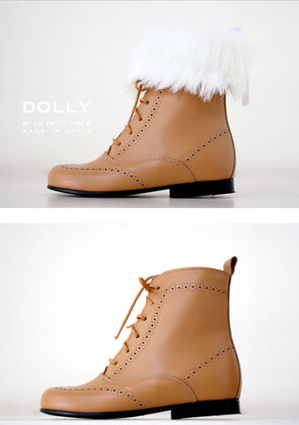 DOLLY Classic Doll Boot in camel leather