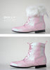DOLLY Classic Doll Boot in pink glitter