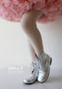 DOLLY Classic Doll Boot in silver leather