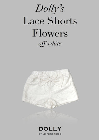 DOLLY Lace shorts in off-white