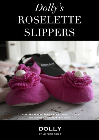 DOLLY Pearled Roselette Slippers